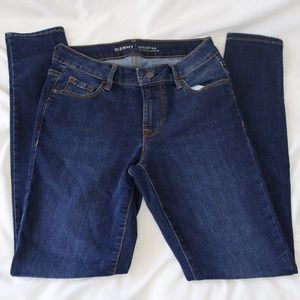 Old Navy Mid Rise Dark Blue Jeans Size 2 Regular